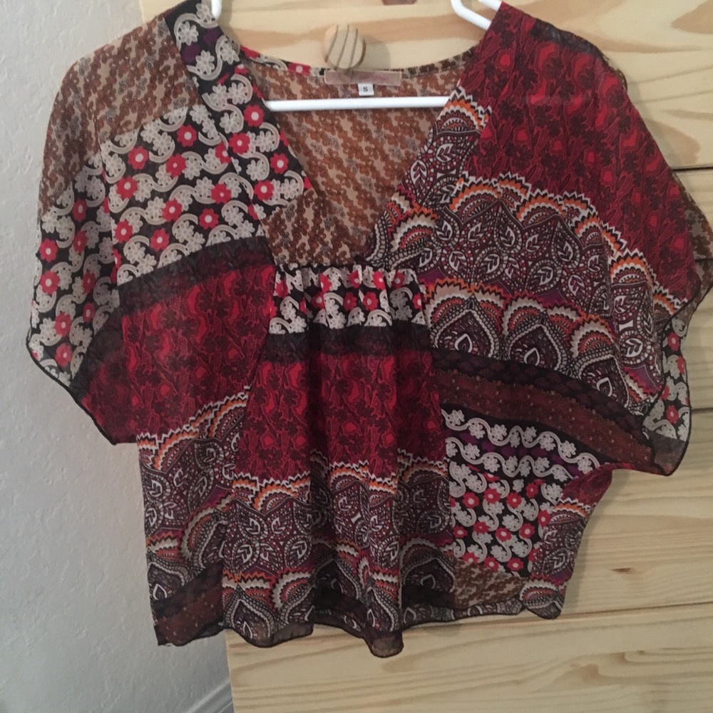 BoHo blouse, light - LIKE NEW